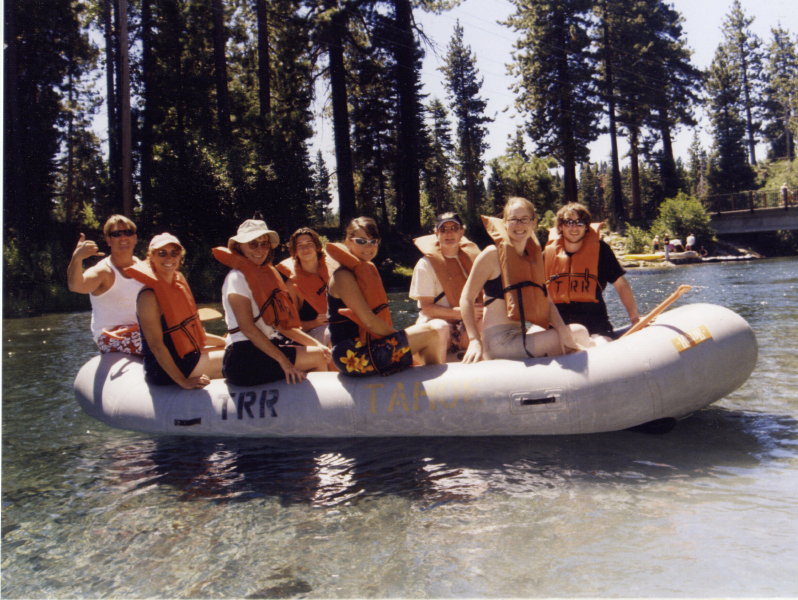 140 river rafting, Chris, Linda, Jan, Cory, Pearl, BK, Mira, Alex